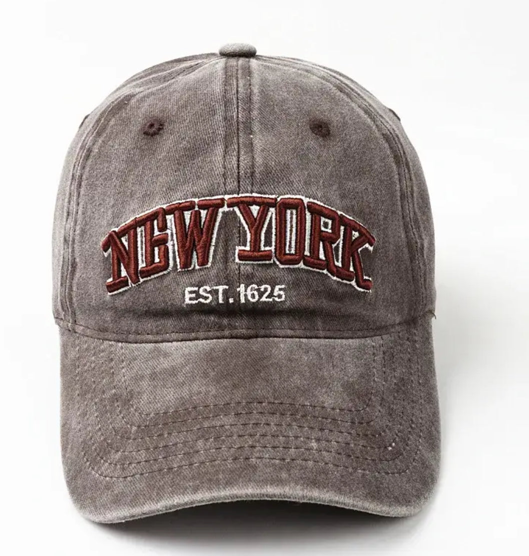 New York Cap Washed Brown