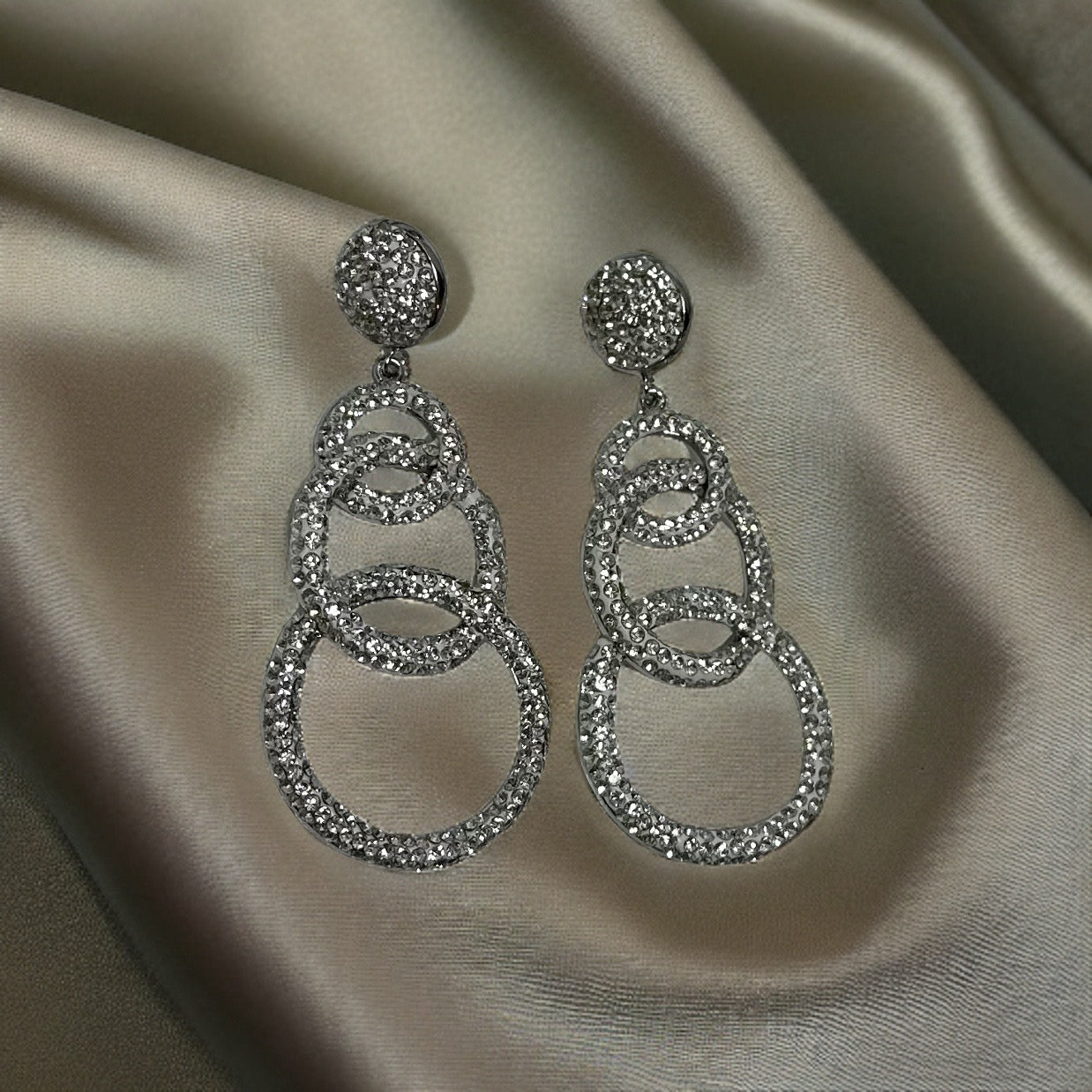 Elegant Drop Earrings Silver