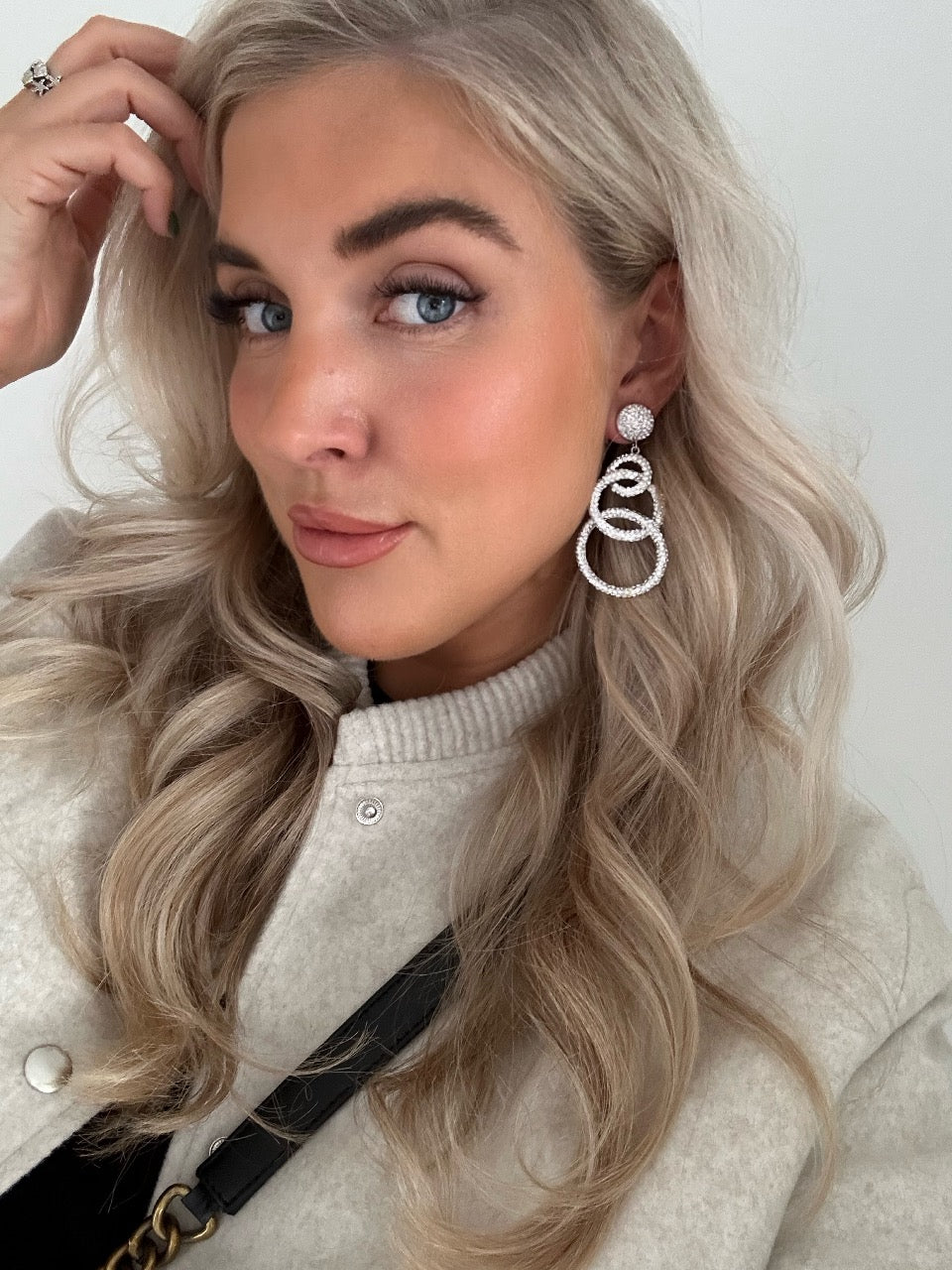 Elegant Drop Earrings Silver