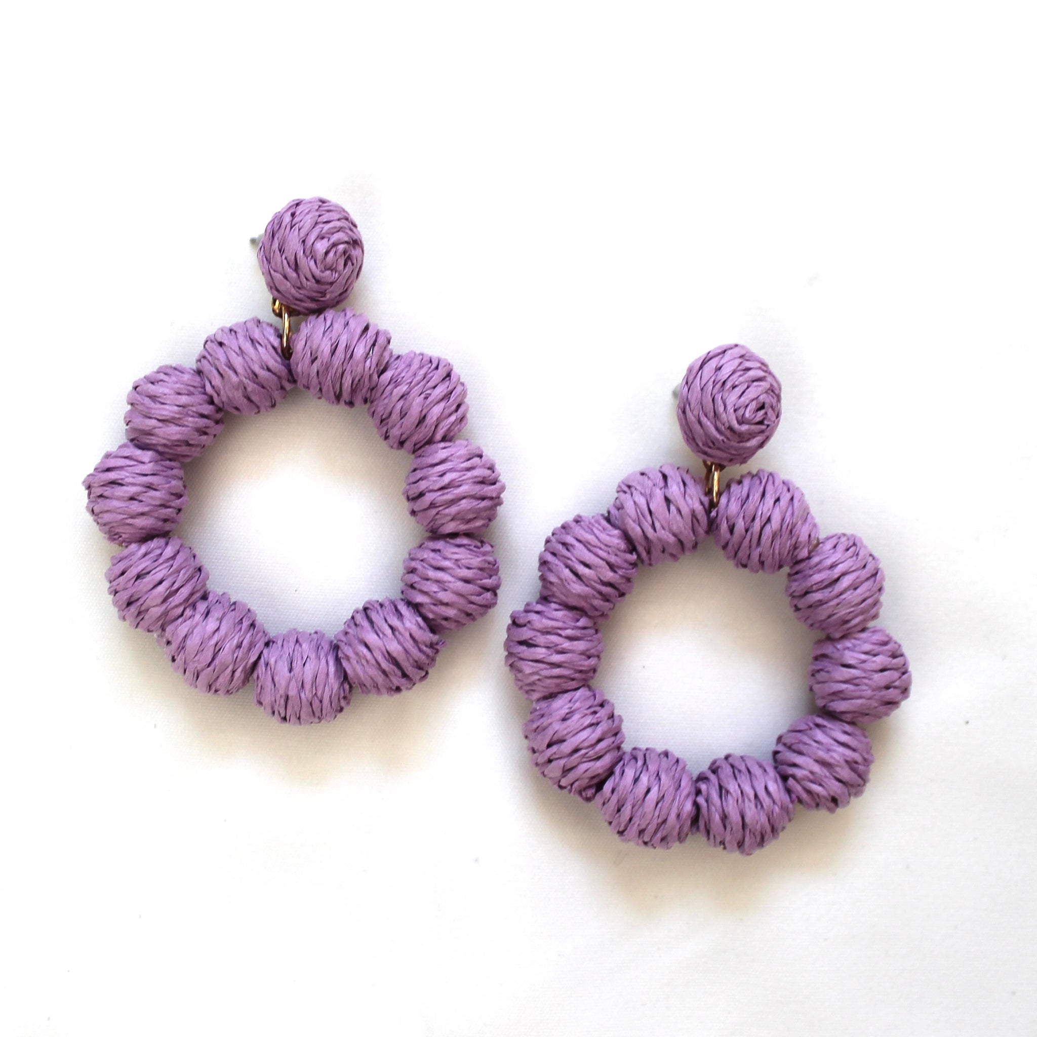 Boho Halo Earring Purple