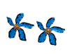 Flower Earrings Blue