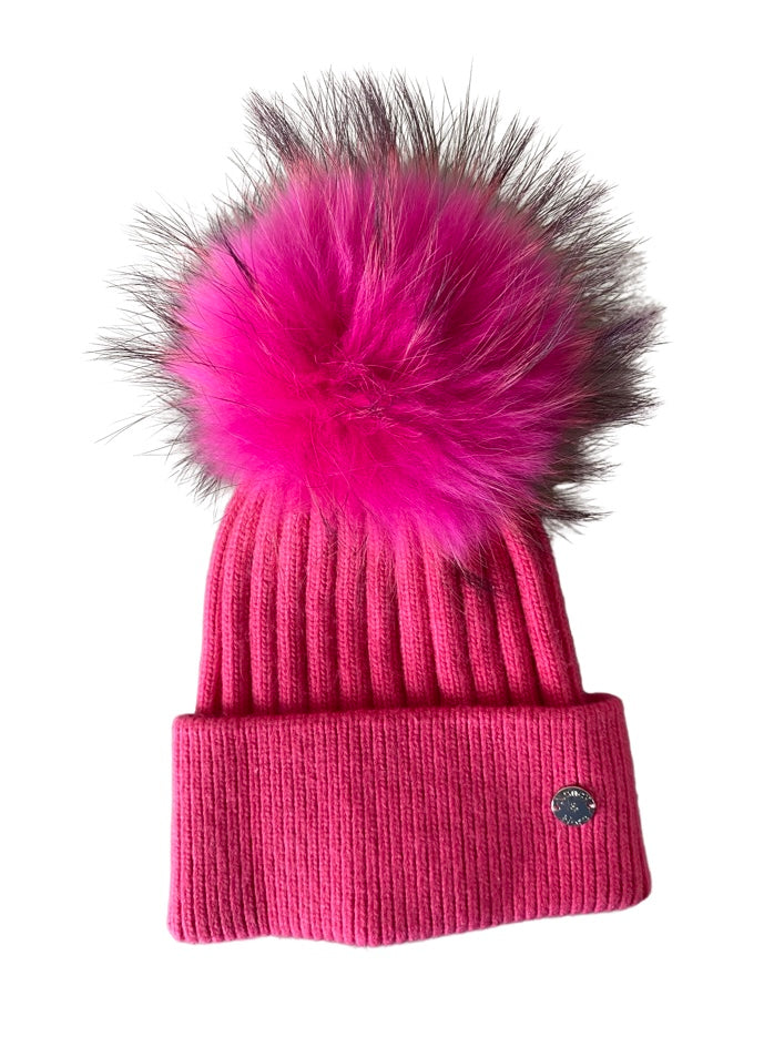 Kids Classic Single Hat Hot Pink