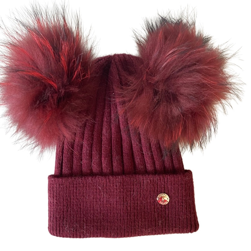 Adults Classic Double Hat Wine Red